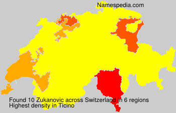 Surname Zukanovic in Switzerland Surname Zukanovic in Switzerland