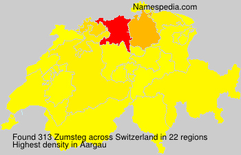 Surname Zumsteg in Switzerland Surname Zumsteg in Switzerland