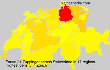 Surname Zuppinger in Switzerland Surname Zuppinger in Switzerland