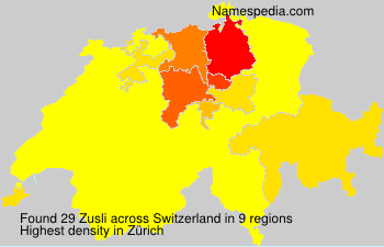 Surname Zusli in Switzerland Surname Zusli in Switzerland