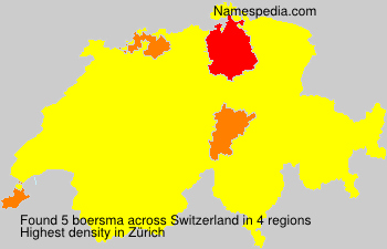 Surname boersma in Switzerland Surname boersma in Switzerland