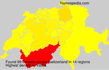 Surname imhasly in Switzerland Surname imhasly in Switzerland