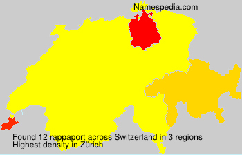 Surname rappaport in Switzerland Surname rappaport in Switzerland