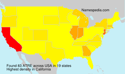 Surname ATRE in USA Surname ATRE in USA