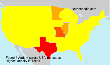 Surname Aadam in USA Surname Aadam in USA