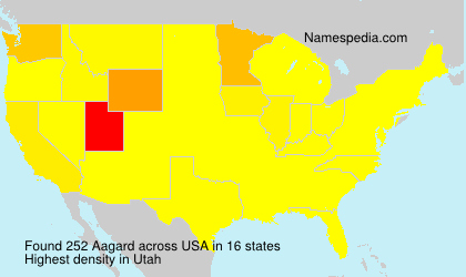 Surname Aagard in USA Surname Aagard in USA