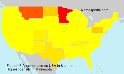 Surname Aagenes in USA Surname Aagenes in USA