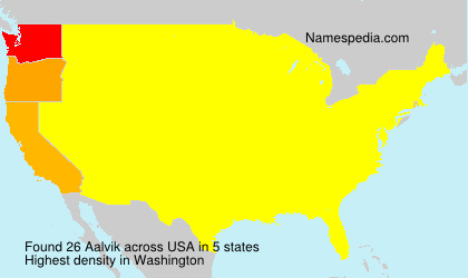 Surname Aalvik in USA Surname Aalvik in USA