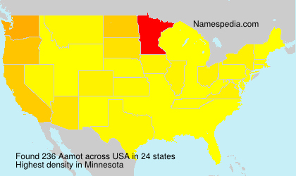 Surname Aamot in USA Surname Aamot in USA