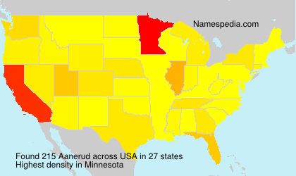 Surname Aanerud in USA Surname Aanerud in USA