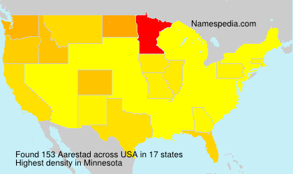 Surname Aarestad in USA Surname Aarestad in USA