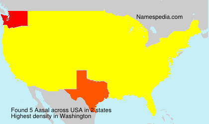 Surname Aasal in USA Surname Aasal in USA