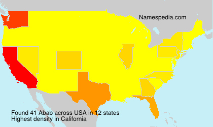 Surname Abab in USA Surname Abab in USA