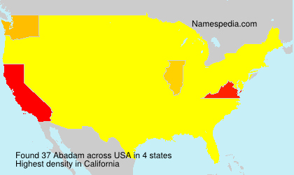 Surname Abadam in USA Surname Abadam in USA