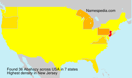 Surname Abahazy in USA Surname Abahazy in USA