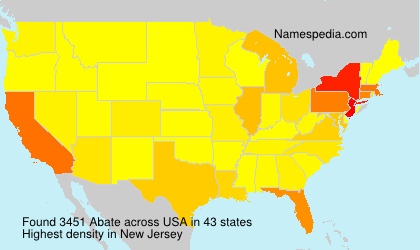Surname Abate in USA Surname Abate in USA