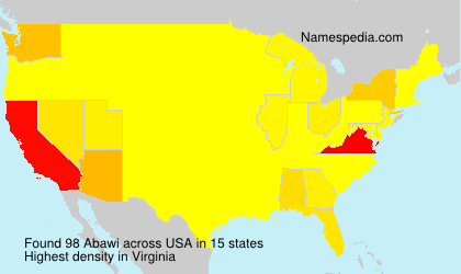 Surname Abawi in USA