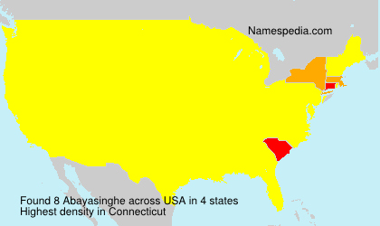 Surname Abayasinghe in USA Surname Abayasinghe in USA