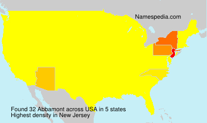 Surname Abbamont in USA Surname Abbamont in USA