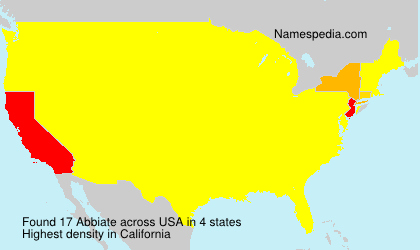 Surname Abbiate in USA Surname Abbiate in USA