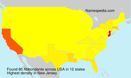 Surname Abbondante in USA Surname Abbondante in USA