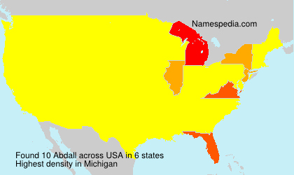 Surname Abdall in USA Surname Abdall in USA