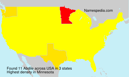 Surname Abdile in USA Surname Abdile in USA