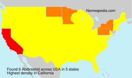 Surname Abdirashid in USA Surname Abdirashid in USA