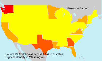 Surname Abdolmajid in USA Surname Abdolmajid in USA
