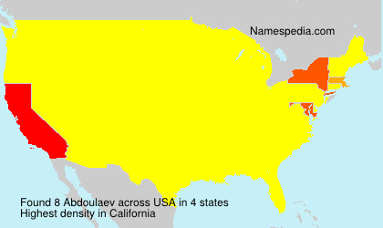 Surname Abdoulaev in USA Surname Abdoulaev in USA