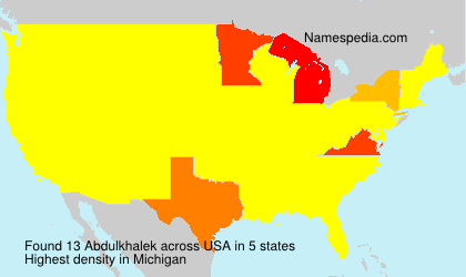 Surname Abdulkhalek in USA Surname Abdulkhalek in USA