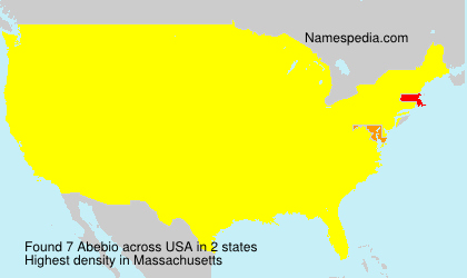 Surname Abebio in USA Surname Abebio in USA