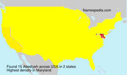 Surname Abediyeh in USA Surname Abediyeh in USA