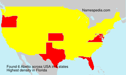 Surname Abelio in USA Surname Abelio in USA