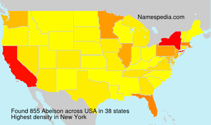 Surname Abelson in USA Surname Abelson in USA