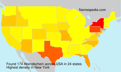 Surname Abendschein in USA Surname Abendschein in USA