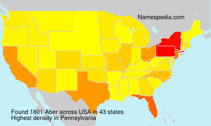 Surname Aber in USA Surname Aber in USA