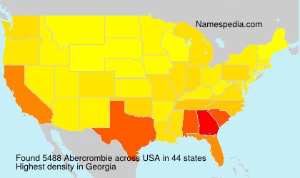 Surname Abercrombie in USA Surname Abercrombie in USA