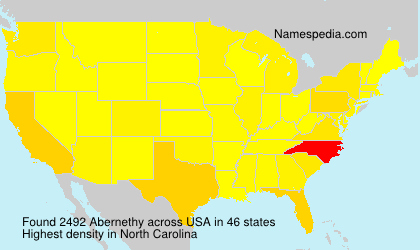 Surname Abernethy in USA Surname Abernethy in USA