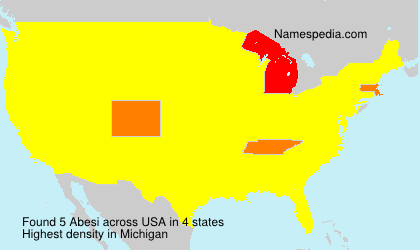 Surname Abesi in USA Surname Abesi in USA
