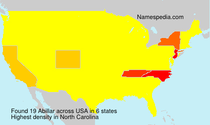 Surname Abillar in USA Surname Abillar in USA