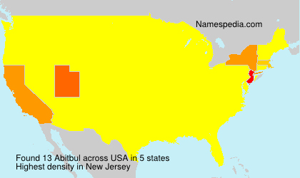 Surname Abitbul in USA Surname Abitbul in USA
