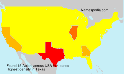 Surname Abjani in USA Surname Abjani in USA