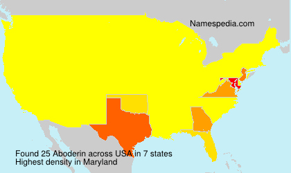 Surname Aboderin in USA Surname Aboderin in USA