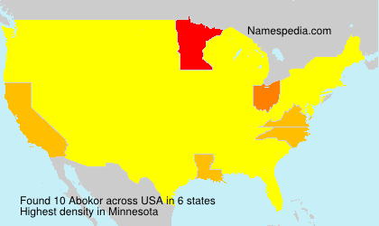 Surname Abokor in USA Surname Abokor in USA