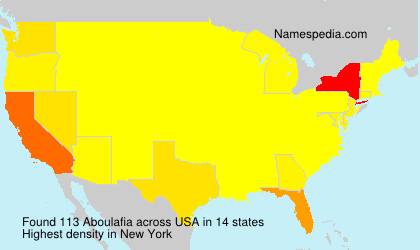 Surname Aboulafia in USA Surname Aboulafia in USA