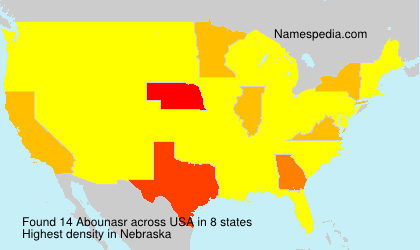 Surname Abounasr in USA Surname Abounasr in USA