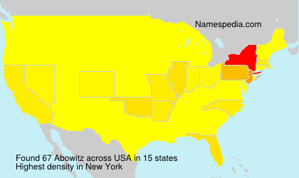 Surname Abowitz in USA Surname Abowitz in USA