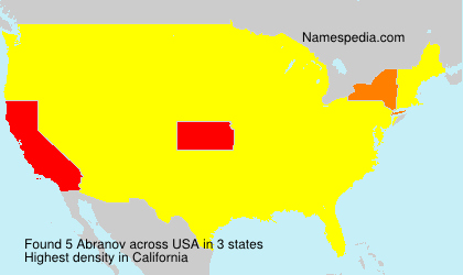 Surname Abranov in USA