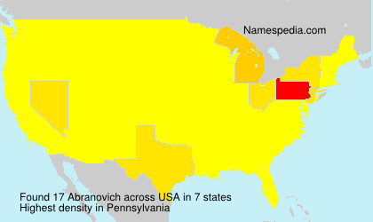 Surname Abranovich in USA Surname Abranovich in USA